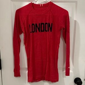 Tracksmith Red Long Sleeve Tee